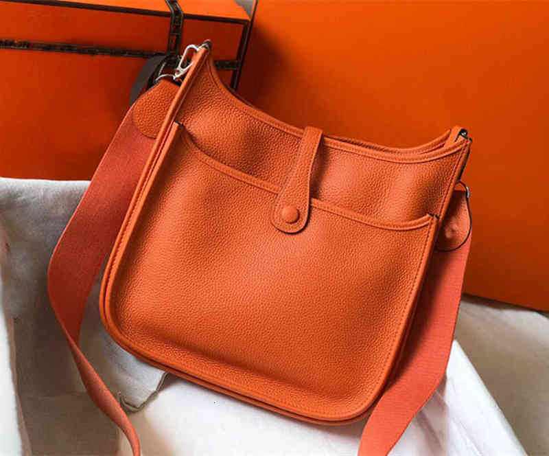 

2022 Luxury Original Leather h Home Large Capacity Hand Stitching Ttogo Women's Bag Cow Crossbody, Dove grey