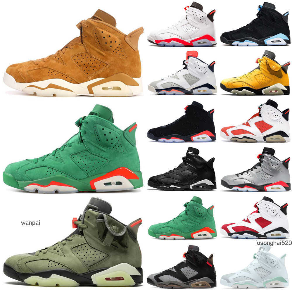 

Newest 6 6s basketball shoes mens sneakers DMP 2022 UNC alternate hare sport blue reflective silver flight black infrared trainers OG designer shoes