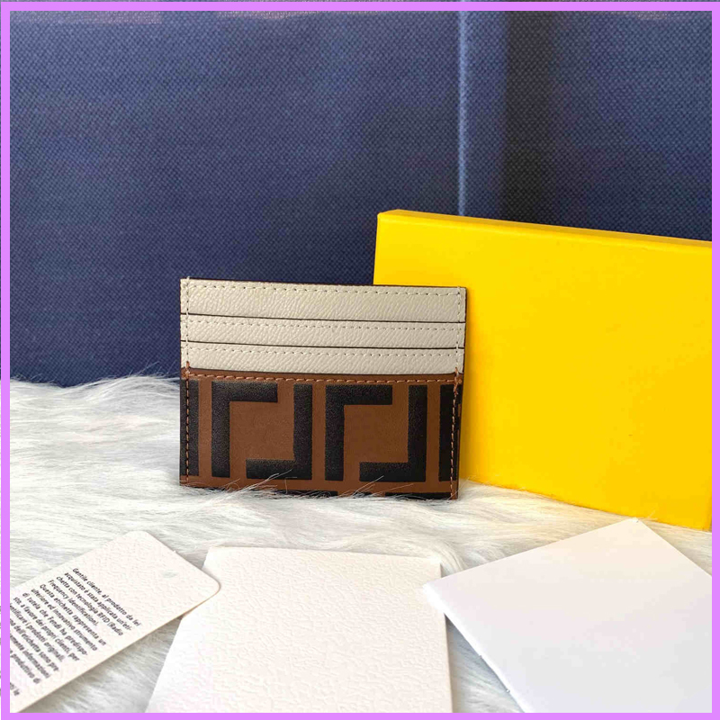 

Fashion Card Bag Women Mens Designer New Wallet F Letters Genuine Leather Bags Interior Slot Pocket Purses High Quality 10*8CM G224212F