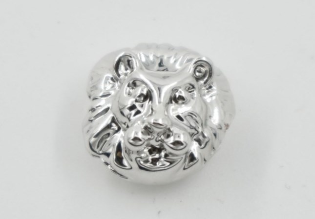 

10mm lion crystal micro pave cz zircon cubic zirconia beads copper bracelet making silver gold plated findings q3tas
