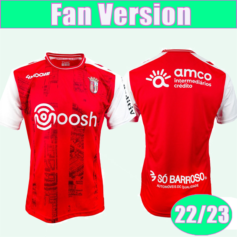 

22 23 SC Braga R.HORTA SEQUEIRA Mens Soccer Jerseys ABEL RUIZ ANDRE HORTA PAULO OLIVEIRA Home Red Short Sleeve Football Shirts Adult Uniforms, Qm9734 22 23 home no patch