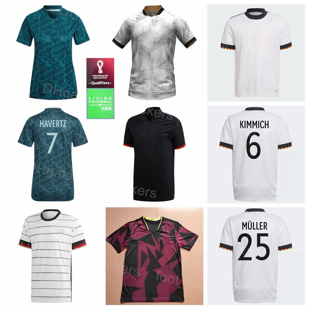 

National Team Soccer 25 Thomas Muller Jerseys 2022 Qatar World Cup 10 Serge Gnabry 1 NEUER 20 GOSENS 11 Timo Werner 4 Matthias Ginter Football Shirt Kits Sport DeGuo, White