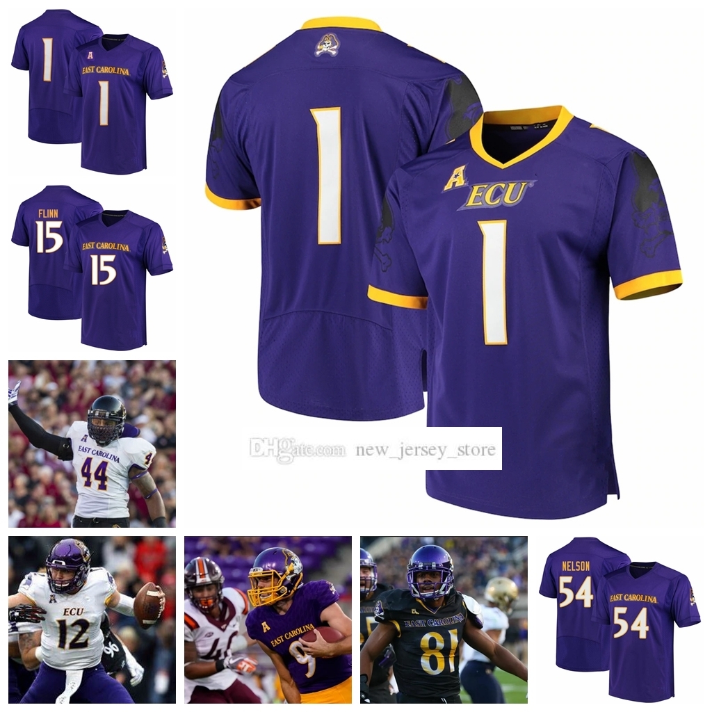 

Custom S-6XL NCAA East Carolina Pirates College Football Jerseys 37 Kamarro Edmonds 54 Avery Jones 4 Ryan Jones 10 Mason Garcia 12 Holton Ahlers 52 Parker Moorer, Mens purple