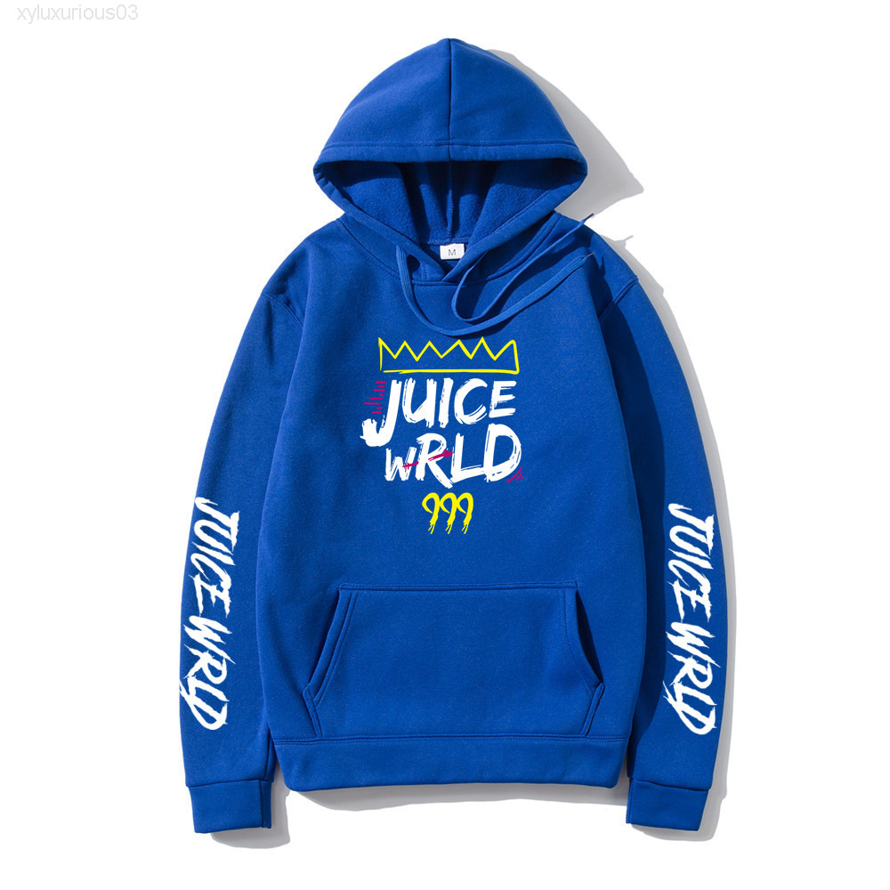 

2021 Blue Black White Red j Uicewrld Hoodie Sweatshirt Juice Wrld wrld Trap Rap Rainbow Glitch World Hoody X1022, Black 0b