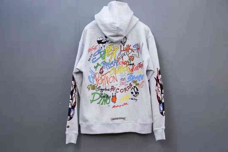 

Mattyboy Men' Trendy Graffiti Designer chrx Cotton Hoodie, Gray