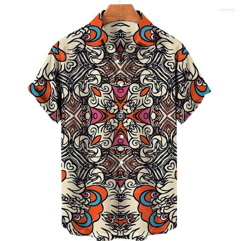 

Men's Casual Shirts Hawaiian Shirt Men 3d Print For Abstract Simple Short-sleeved Men's Loose Summer Top Women 5xlMen's Eldd22, Zm-2887