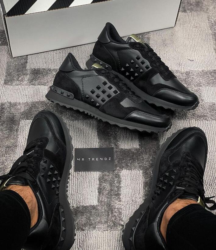 

Luxury Designer sports Men's casual shoes Spikes Sneakers Men camo Flats Party Wedding Outdoor Lace-up Trainer EU38-46 summer trainers, 10