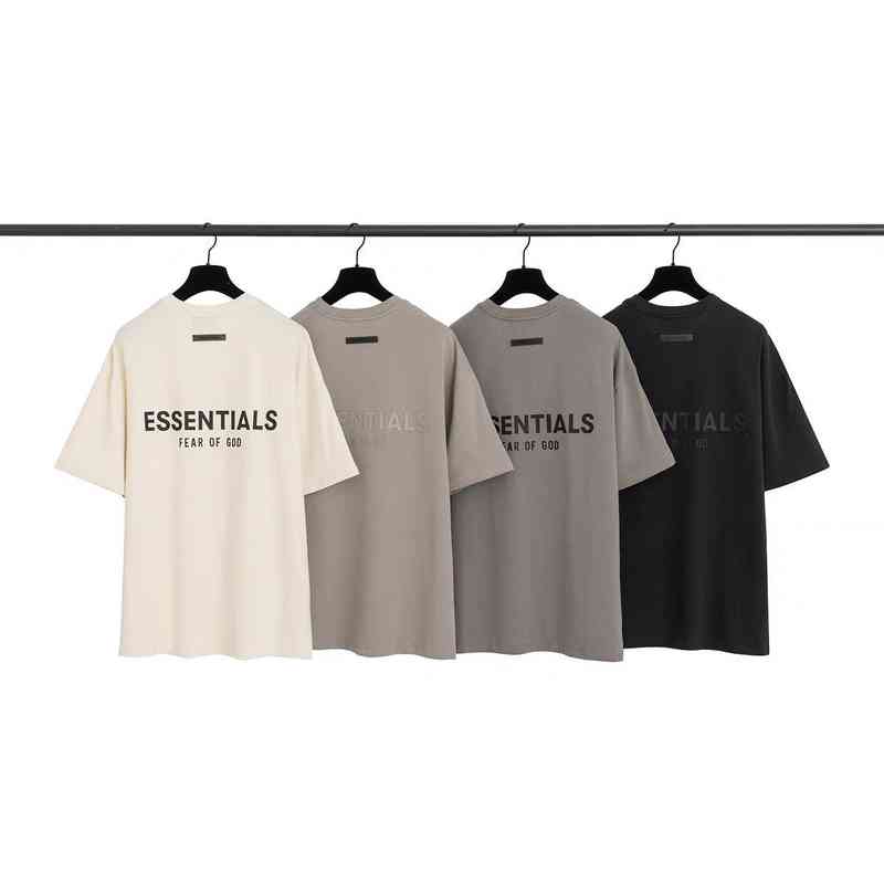 Fashion Essentials Designer t shirts Unisex Men's T-shirts Tested Version of God Fog Double Thread Silicone Loose High Street Short Sleeve T