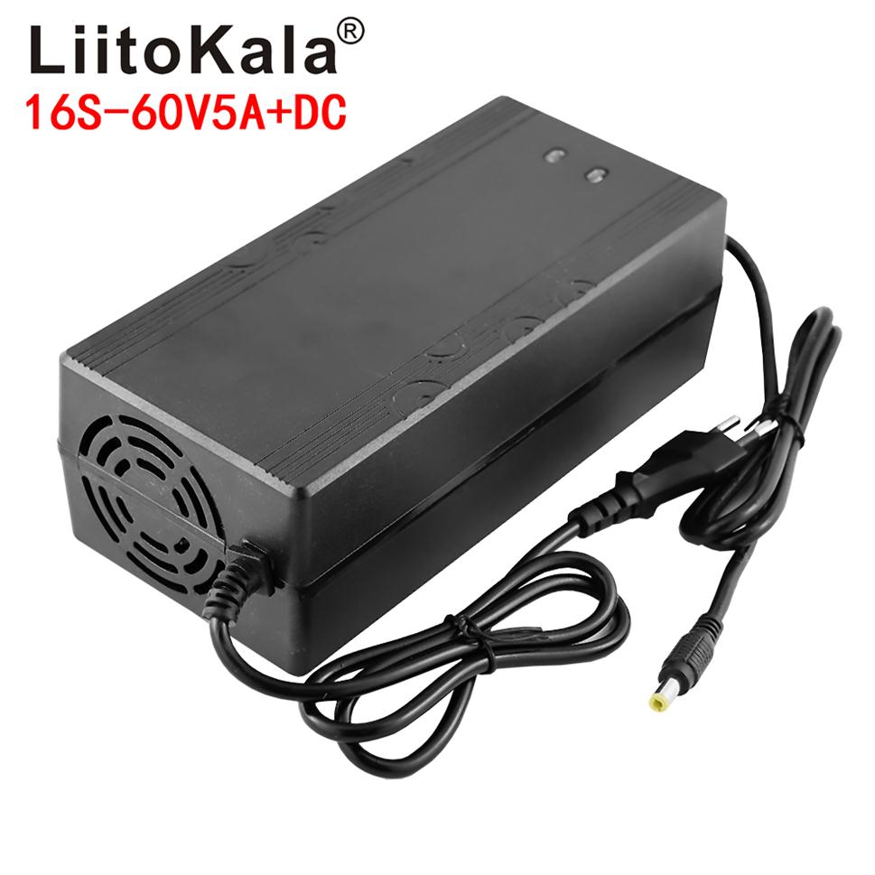 

LiitoKala 60V 5A 18650 Lithium battery Pack Charger 16String Constant current constant voltage 67.2V Polymer Charger DC259e