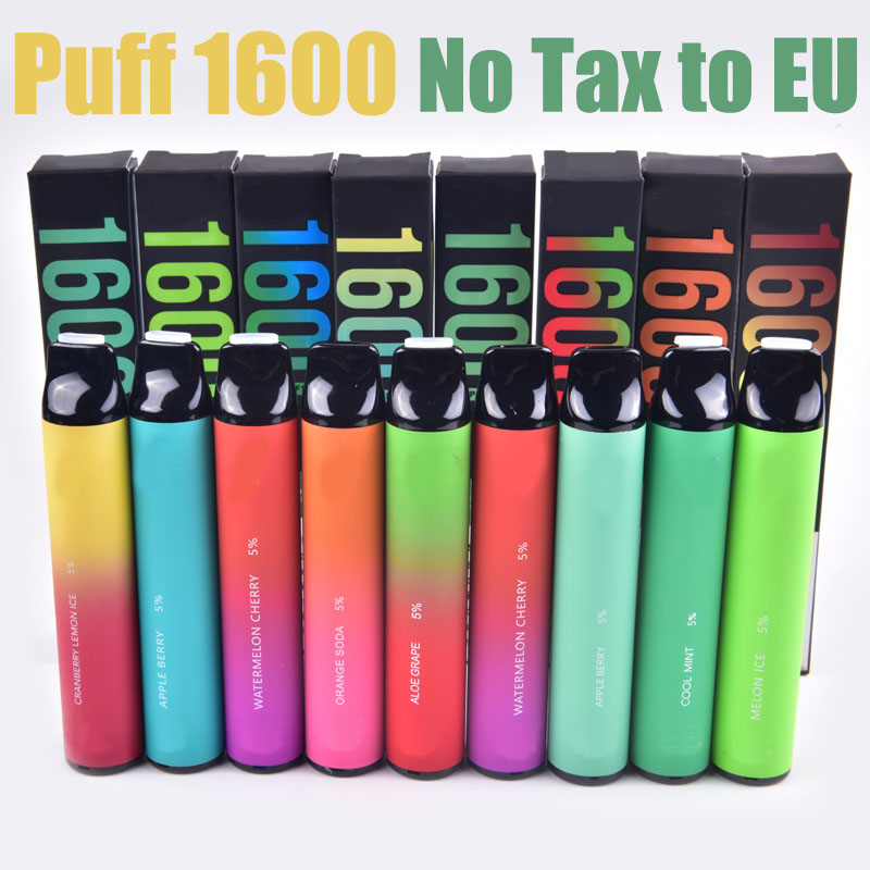 

PUFF 1600 Puffs Disposable Vape pen E Cigarette Pre-Filled 6.5ml Device Pod E Cigs