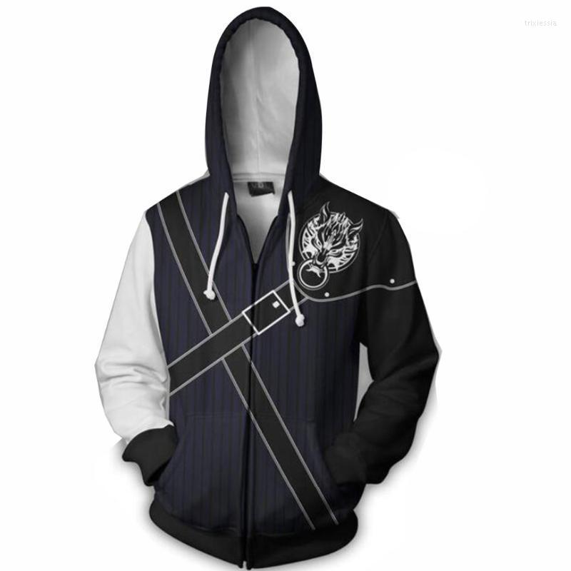 

Men's Hoodies & Sweatshirts Final Fantasy Sweatshirt 3D Cosplay Man Zipper Sports Jacket Jersey Hoodie Coat JacketMen's Trix22, As pic