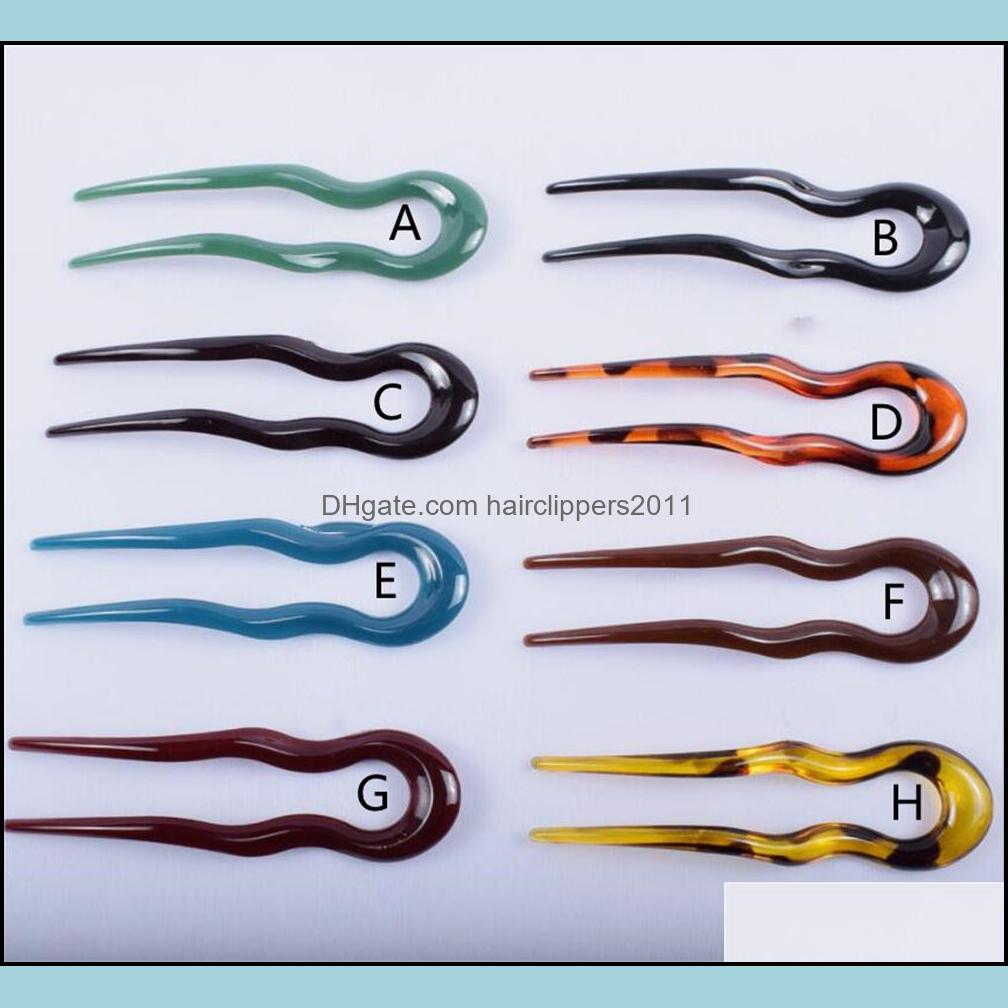 

Hair Pins Accessories Tools Products Plastic Fork Chopsticks Hairpins Wavy Sticks Chignon Bun Updo Fast Spiral Braid Twist Styling Drop De