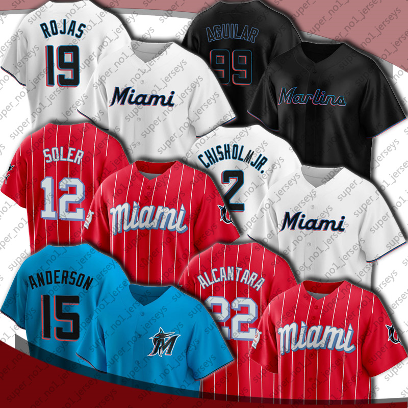 

Marlins 15 Brian Anderson 22 Sandy Alcantara Jersey Baseball Miami Jorge Soler Jesus Aguilar Jazz Chisholm Jr. Jerseys Miguel Rojas Jacob Stallings Jesus Sanchez, Man custom jersey (mly)