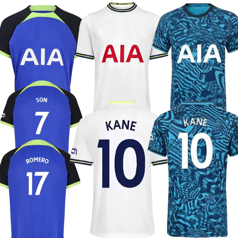 

SPURS 22/23 KANE SON KULUSEVSKI PERISIC Soccer Jerseys Tottenham HOJBJERG 2022 2023 LUCAS LLORS Third Footbal kit shirt BRYAN BERGWIJN tops Men kids set, Adult shirt