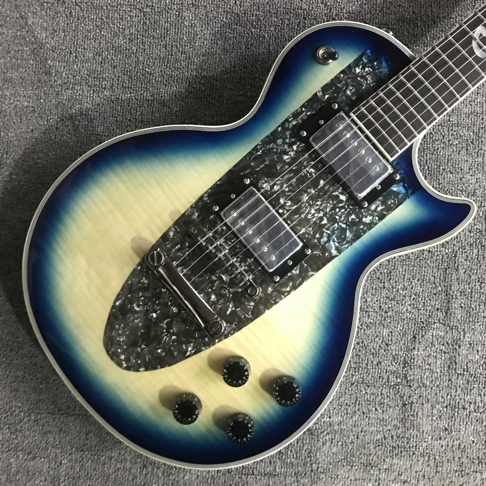 

Custom LP electric guitar, chrome hardware, rosewood fingerboard, solid mahogany body guitar