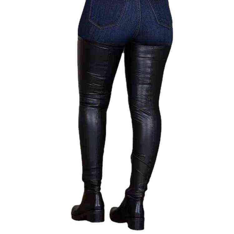 

2022 new women's root large Knee Boots elastic fashion sleeve boots, Red