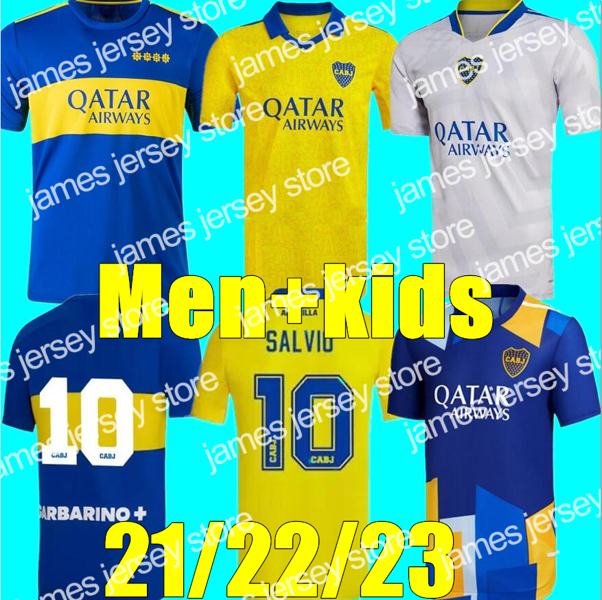 22 21 22 23 maillots de football Boca Juniors CARLITOS MARADONA TEVEZ DE ROSSI 2021 2022 2023 troisième 3e 4t