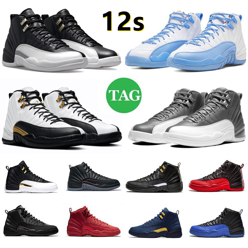 

Jumpman 12 12s Mens Basketball Shoes Stealth University Blue Black Taxi Hyper Royal Playoffs Royalty Reverse Flu Game Utility Michigan Men Trainers Sports Sneakers, Pay for box