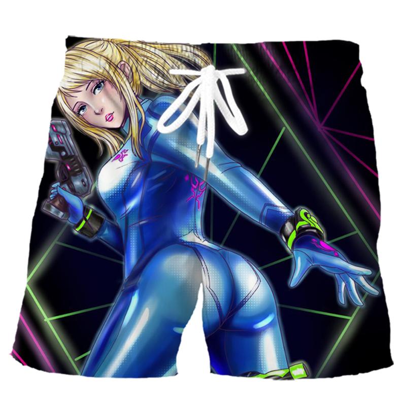 

Men' Shorts METROID Game Cartoon Anime Printed Pants Fashion Board Harajuku Pockets Mens Sportswear DropMen, Shorts 2
