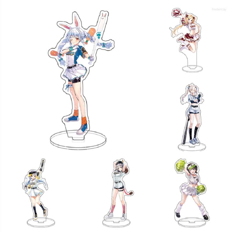 

Keychains Anime Hololive Vtuber Acrylic Usada Pekora Uruha Rushia Hosimati Suisei Inugami Korone Bags Stand Model Figure Fans KeyChain Fred2