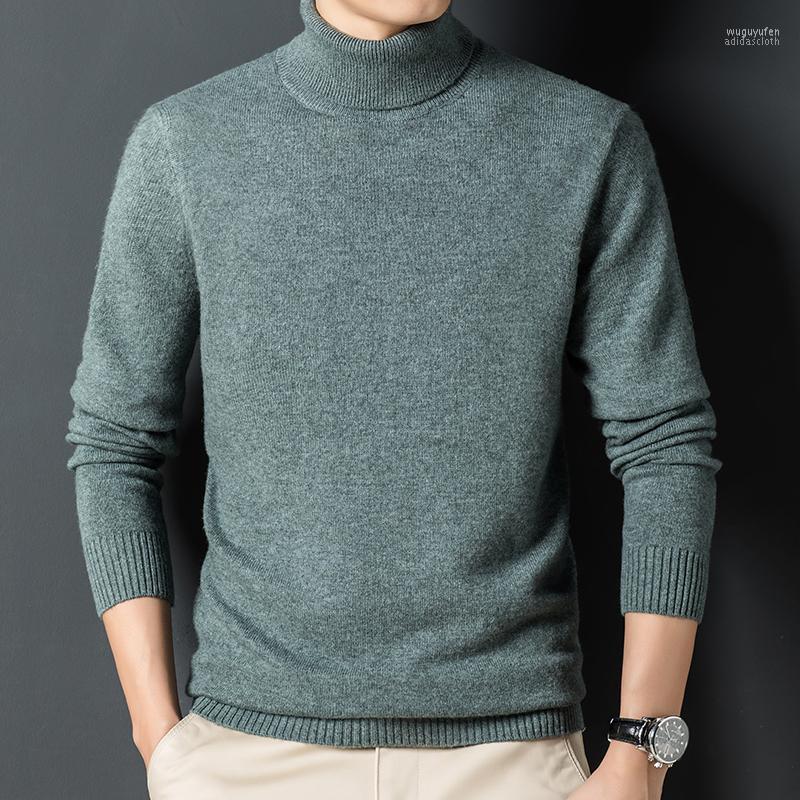 

Men' Sweaters Turtleneck Cashmere Sweater Autumn/winter 2022 Loose Lapel Solid Color Sweater, Deep black and red