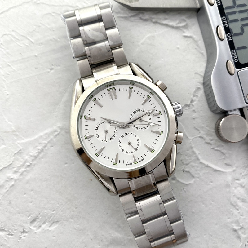 

Men Watch Stainless Steel Six stitches All dials work 40MM Machinery Automatic mechanical Movement Watches Top Luxury Brand Fashion OM Type one