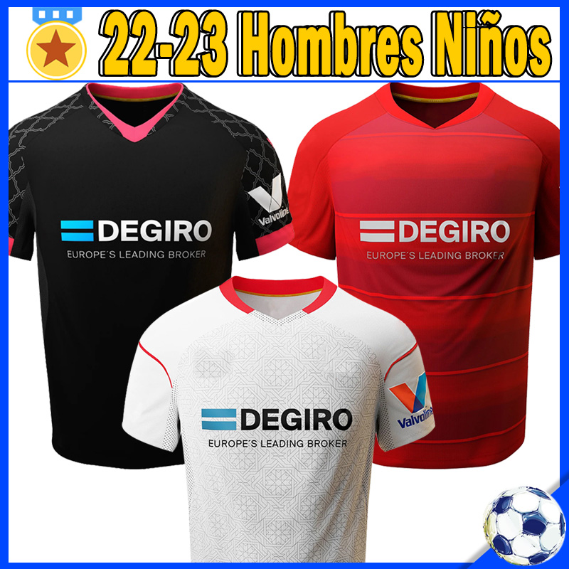 

22/23 SevillaS soccer jersey 2022 2023 RAKITIC L.OCAMPOS NAVAS Martial SUSO MUNIR TECATITO Y.EN-NESYRI Football Shirts J.NAVAS Diego Carlos Fernando Men Uniforms, Saiweiliya 21-22 home patch