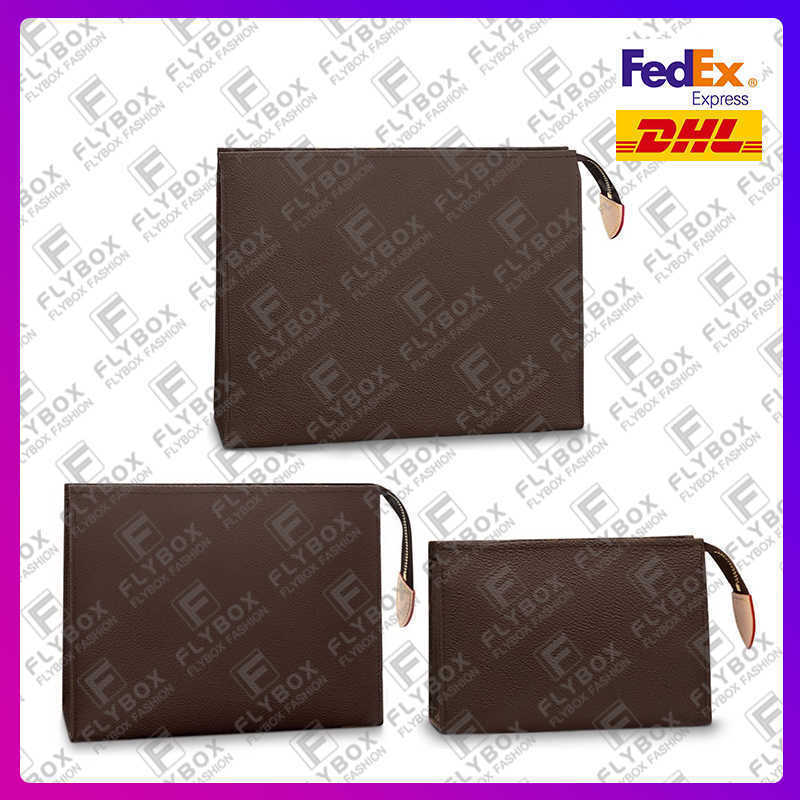

Woman Designer Luxury Fashion Casual Toiletry Bags Toiletries Pouch Handbag Cosmetic Bag Wallet High Quality TOP 5A M47542 M47546 M47544, Brown flower pm 15 cm /with dust bag box
