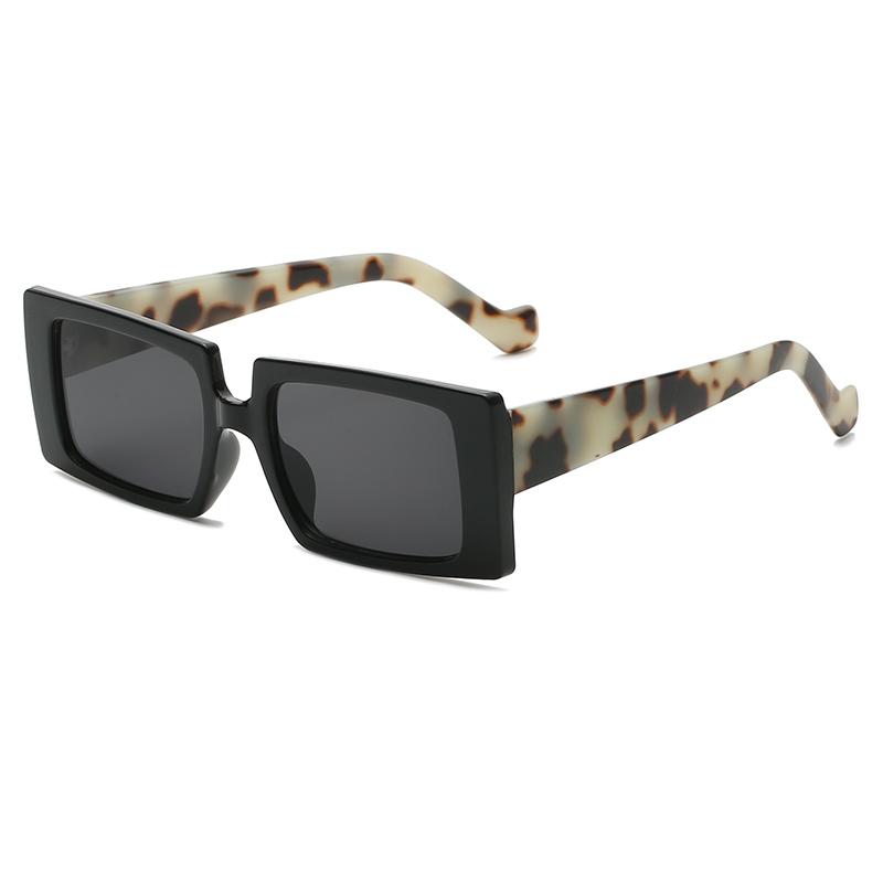 

Sunglasses Small Square Women Fashion Retro Gradient Sun Glasses Men Black Leopard Print Frame Vintage Eyewear UV400Sunglasses