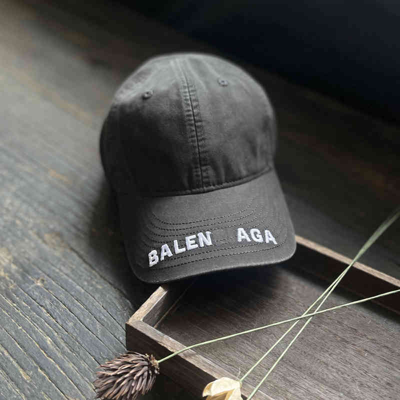 

Hat Correct Version b Designer House Hat Old Wash Soft Top Paris Baseball Women's Summer Versatile Duck Tongue Cap Men's Sunscreen, White water washing-adjustable 54-60cm