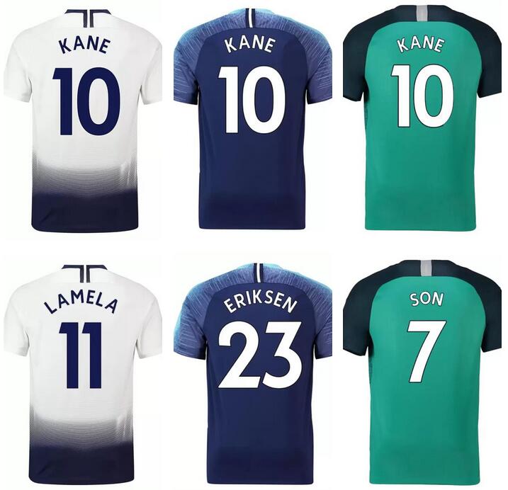 

2018 2019 KANE LAMELA Mens Soccer Jerseys DELE ERIKAEN VENTONGHEN Home Away Football Shirts SON SISSOKO LLORENTE Short Uniforms, Qm3413 18 19 home no patch