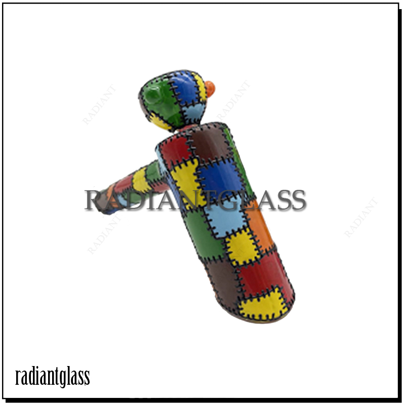 

Hookahs 10 Inch Color Matching Glass Bong Tall Thick Glass Diffused 18-14Mm Downstem With Bowl Smoking Water Pipe Bongs Hand Blown Exquisite