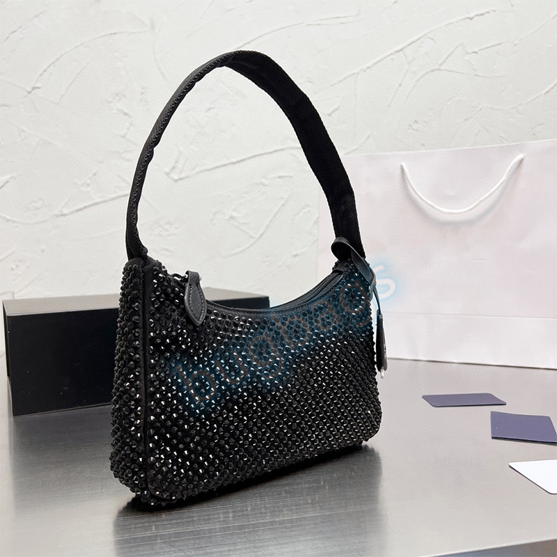 Mode Sacs À Bandoulière Femmes Tempérament Flash Diamant Pack Sac À Main Moderne Classique Sous Les Bras Sac De Luxe Portefeuille 8 Couleurs