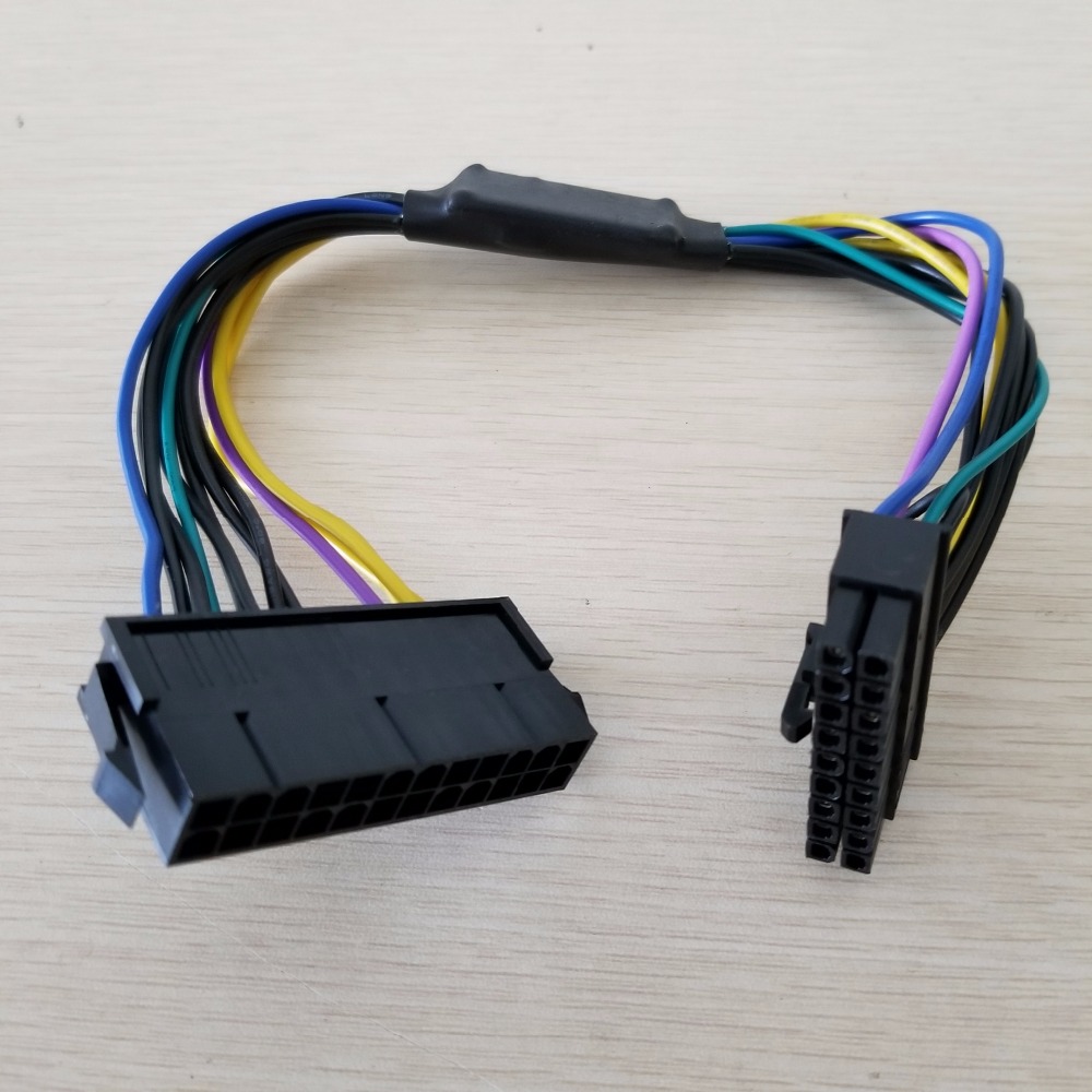ATX PSU 18AWG 18Pin to 24Pin Adapter Converter Power Connector Cable for HP Z420 Z620 Desktop Workstation Montherboard 30CM-image-764969172