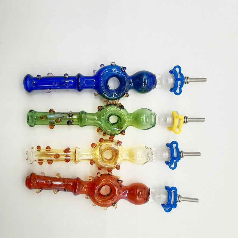 

DPGHS041 5.3inch Smoking Dab straw Kit with 10mm stainless tip plastic clip