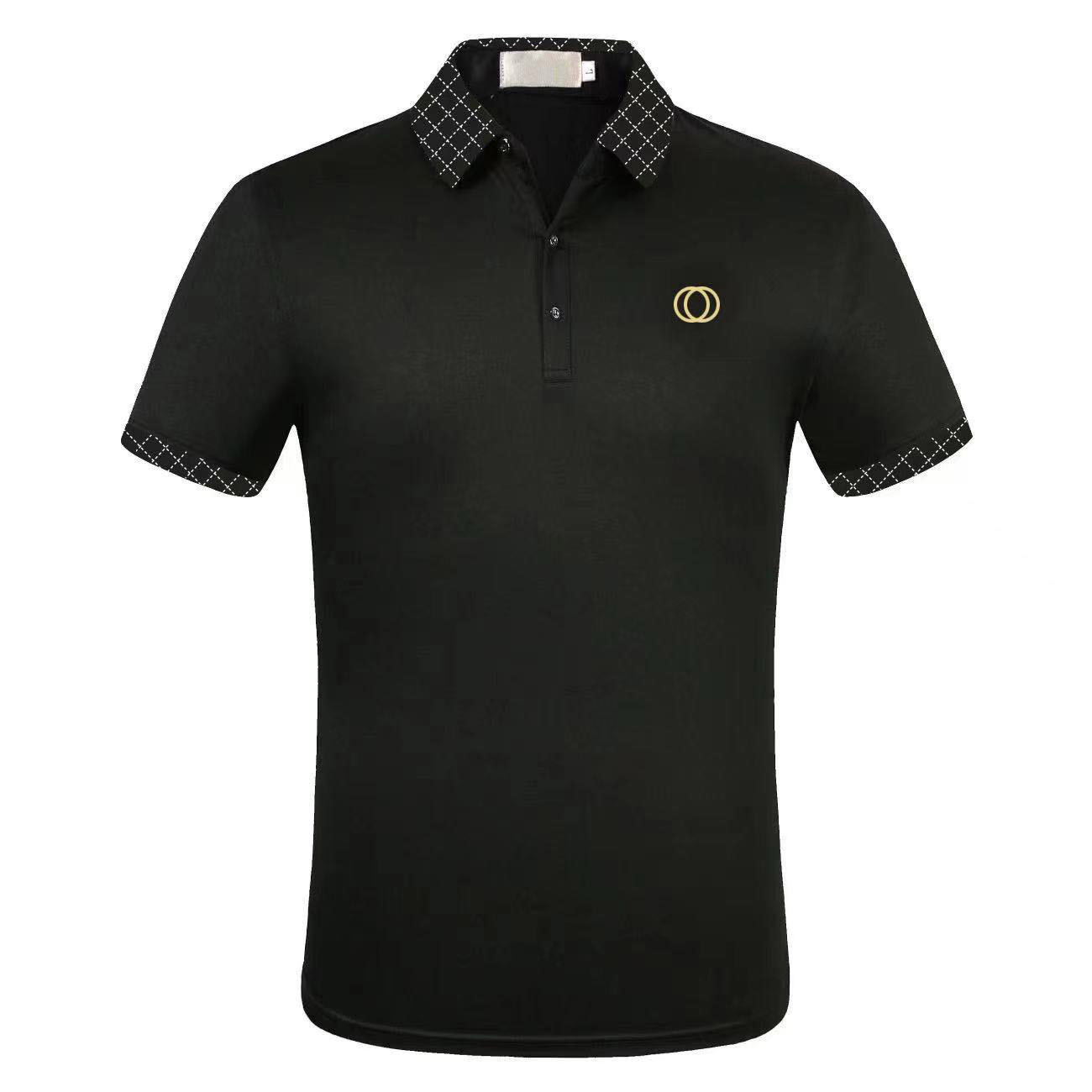 

New Luxuryt Designers polos T-shirt for men stripe Fashion poloshirt shirt menl High street Snake Little Bee Tiger print mens polo shirt