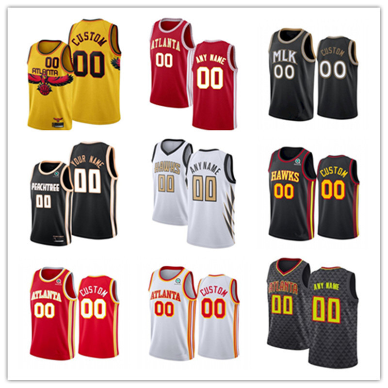 

75th Custom Jersey MENS Women Atlanta''Hawks''Youth 20 John Collins Trae 11 Young 15 Clint Capela 12 De'Andre Hunter Basketball Jerseys, Color