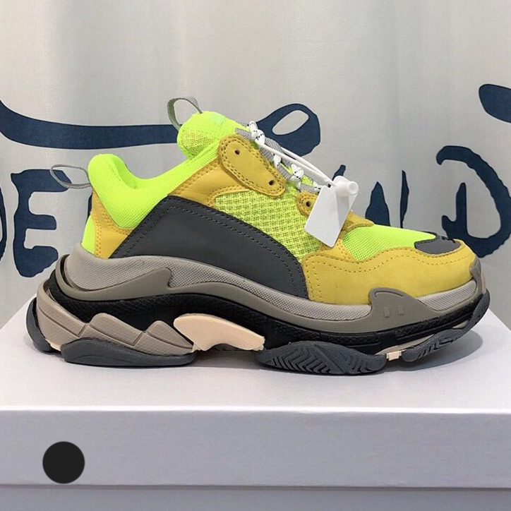 

Fashion 17FW Paris triple s Sneaker Dad Sneaker Casual Shoes for Men's Women Low Retro Grey Sports Designer Shoe Size 36-45 NO7