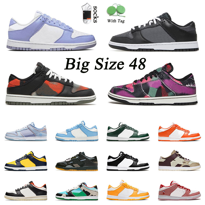 

Panda Black White Low Flat OG Sneakers Dunkes Running Shoes Men Women Lilac Graffiti Formless Latte Varsity Green Glow Michigan Grey Fog Chunky Sakte SBx Trainers, C56 laser orange 36-45
