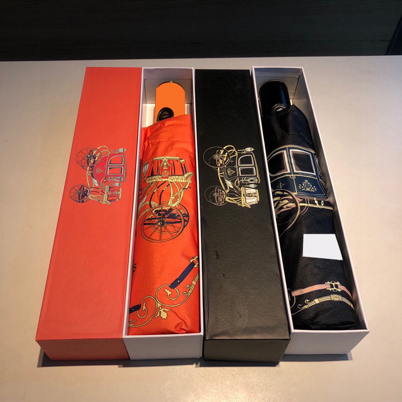 

Personality Print Umbrellas INS Fashion Automatic Parasols Men Women Luxury Umbrella Brand Waterproof Sunny Rainy Parasol Umbrella, As pic