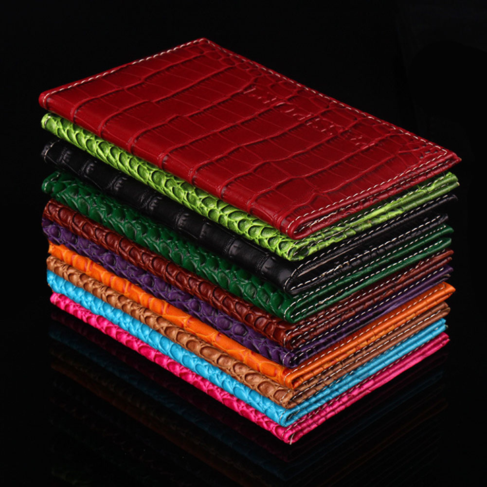 

Alligator Leather Passport And Travel Document Holder Passport Cover Case for Men Women PU Travel Document ID Holder Case, Rose