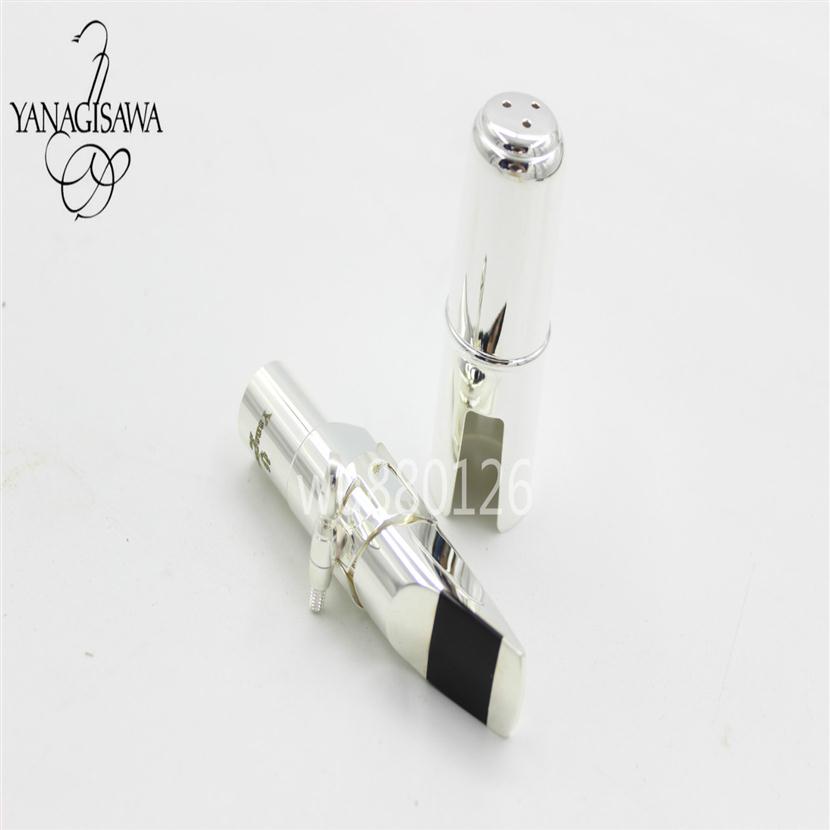 

Yanagisawa Saxophone Metal Silver Plated Mouthpiece for Alto Tenor Soprano Saxophone Musical Instruments Accessories Size 5 6 7 8 198v