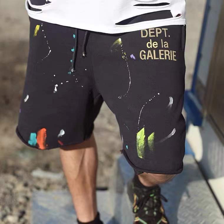 

Casual Men and Women's Shorts Summer Sports Running Loose Cotton, Black