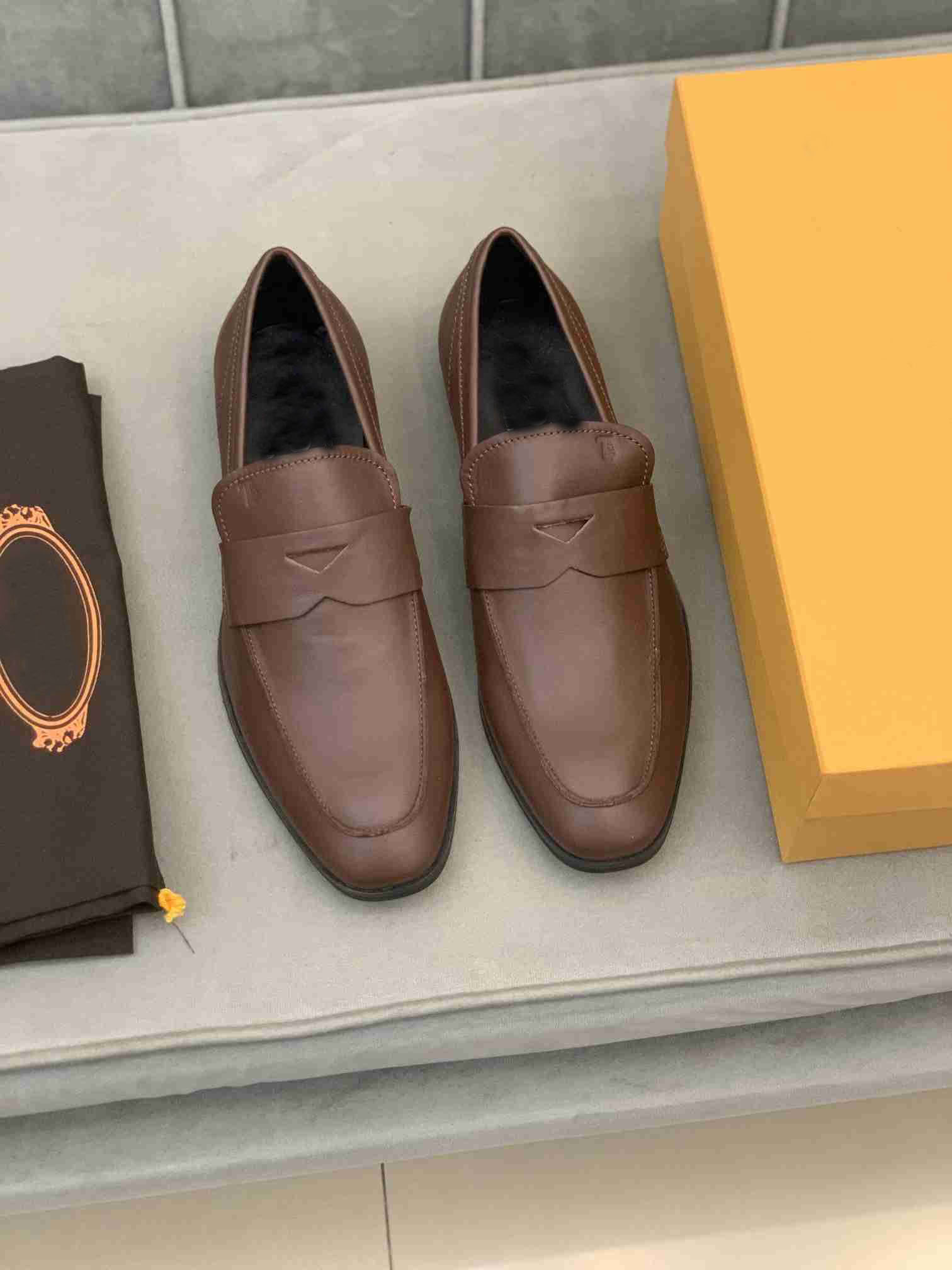 Orignal Box New Mens Oxfords Shoes Business Drive Dress Casual Slip On Real Leather Office Top Quality Size 38-46