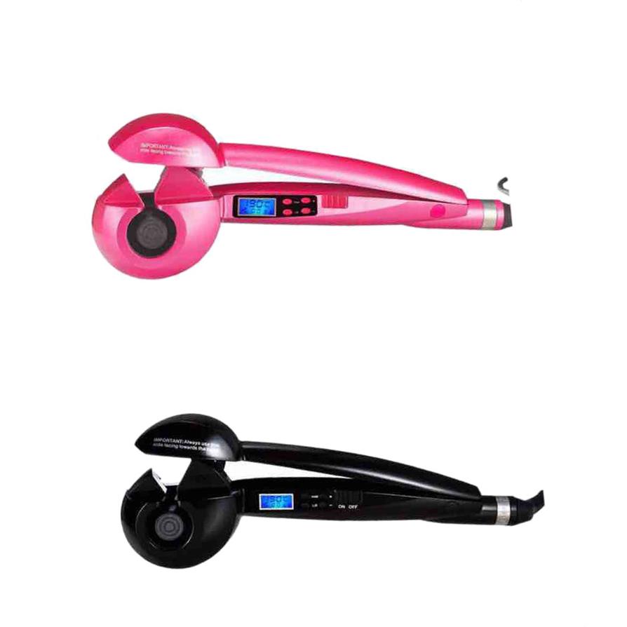 

LCD Digital Titanium Automatic Curling Irons Magic Curler Professional Fast Ceramic Wave Hair Styling Tools Volume2029