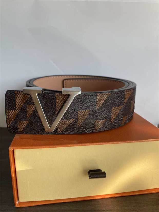 

Men Designer Belts Mens Womens Fashion belt Genuine Leather Male Women Classic gold, silver, black buckle High Quality Strap Waistband Width 3.8cm With box, Width 3.8cm orange box