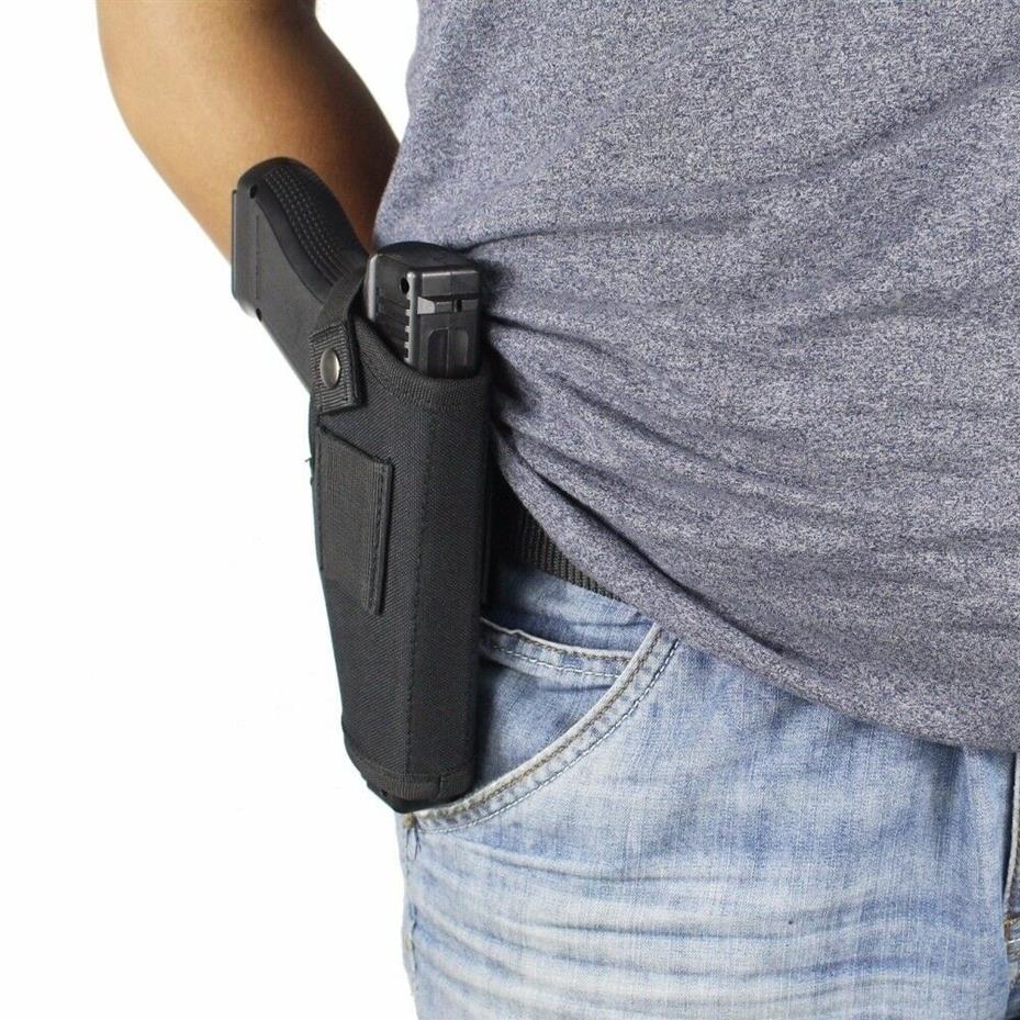 

Universal Pistol Holster Concealed Carry IWB OWB Pistol Holster fit All Firearms263f, Black