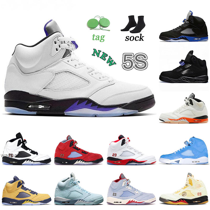 

2022 Men Jumpman 5 Basketball Shoes 5s Easter Oreo 12s Flu Game Twist Stone Blue 12 ALTERNATE GRAPE Mens Trainers Outdoor Sports Sneakers, G25 green bean 40-47