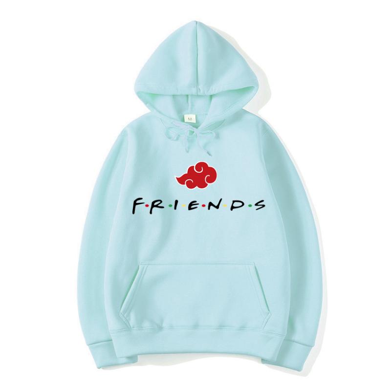 

Men's Hoodies & Sweatshirts Japan Anime Akatsuki Cloud Symbols FRIENDS Men Streetwear Hoodie Women Oversized Vintage Pullover Hoody, Black