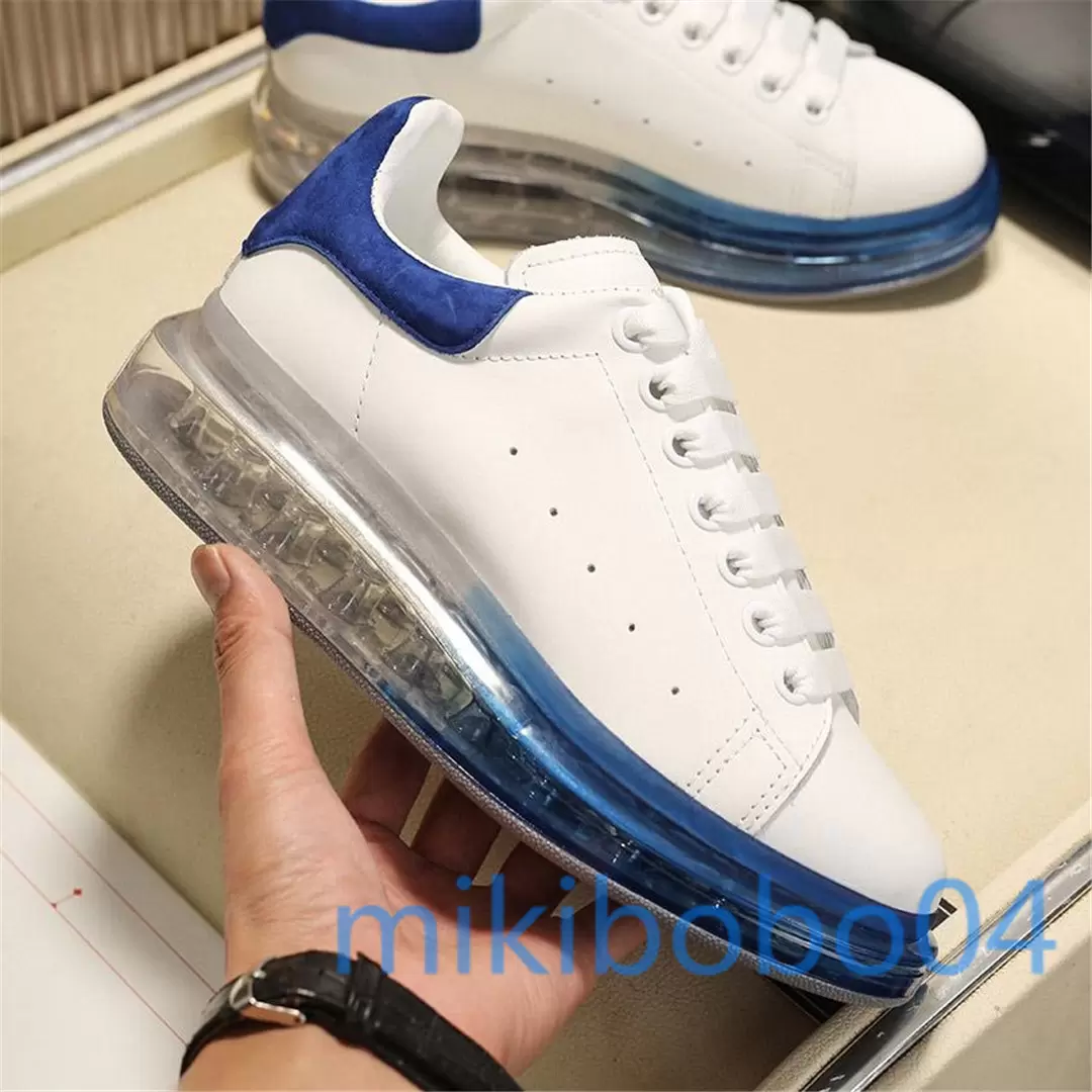 

Mens Platform Shoes Cushion Crystal Bottom Women Jelly Black White Suede Rhinestone Top Leather Fashion Sneakers Flat Desi Casual Shoes